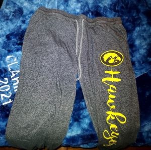 Iowa Hawkeye sweatpants
